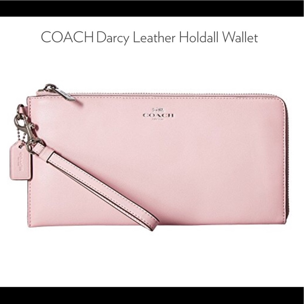 COACH Darcy Leather Wristlet